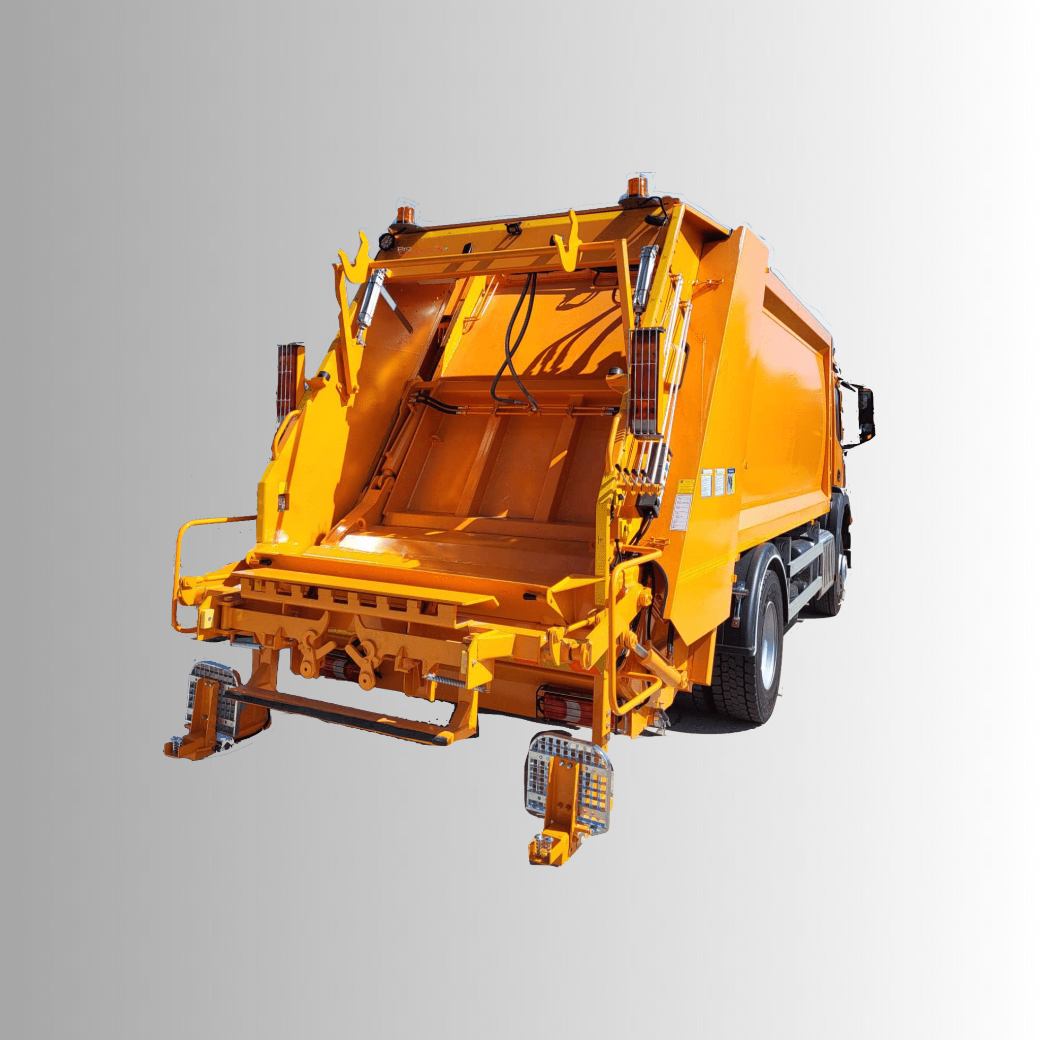 Refuse Garbage Compactor Truck is a type of municipal refuse vehicle that is specially designed to compress or compact trash into a more manageable size. They can be equipped with a crusher and screens, which help them ensure the garbage is the right size before being compacted. These trucks are usually outfitted with a large, sloped conveyor belt that ejects the waste from the back of the truck.