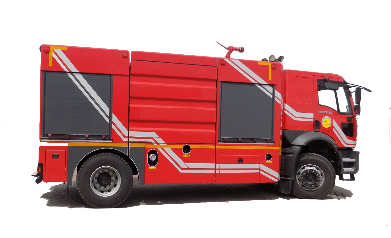 Fire Truck Sprinklers Aid Vehicles