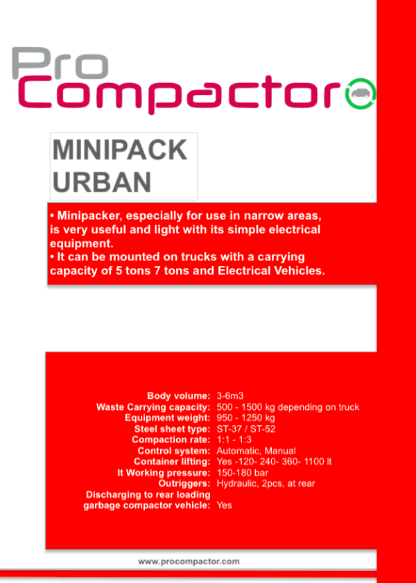 Mini Packer Compactor Mini Packer Refuse Compactor – ProCompactor – Waste Management Simplified!
